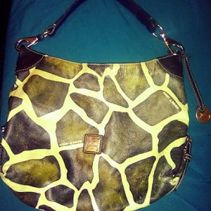 Dooney and Bourke Giraffe print shoulder bag